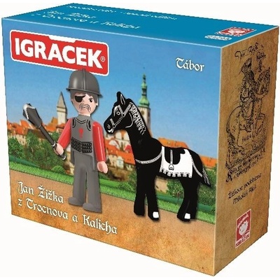 Efko Igráček Ján Žižka z Trocnova a Kalicha figúrka kôň a zbroj