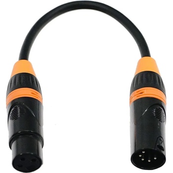 Fos technologies ltd Преходник DMX адаптор 3pin XLR female to 5pin XLR male FC-XLR-3F5M