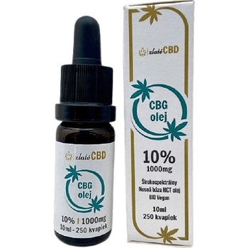 zlatéCBD Zlatý CBG olej 10% Fullspectrum 10 ml