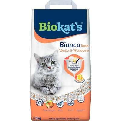 Biokat’s BIANCO FRESH vanilka a mandarinka 5 kg