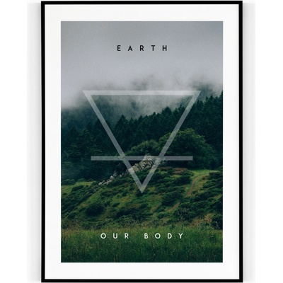 Plakát / Obraz Earth 40 x 50 cm Tiskové plátno Bez okraje – Zbozi.Blesk.cz