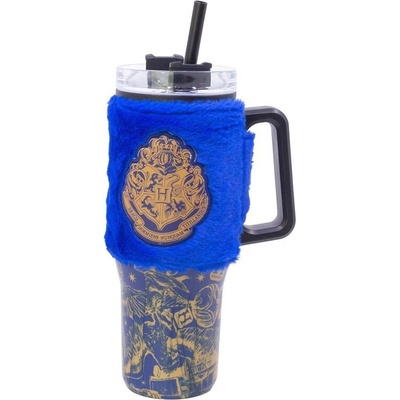 Harry Potter termohrnek s plyšovým návlekem 770 ml modrý
