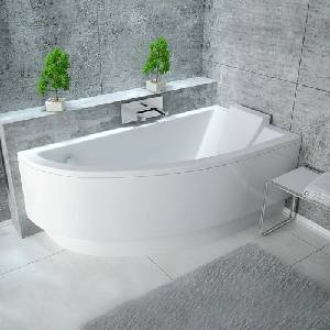 Besco Асиметрична вана Besco Praktika 150x70 см с десен монтаж (#WAP-150-NP)