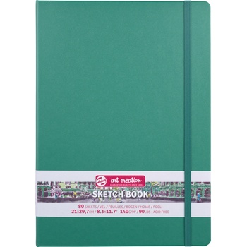 Talens Art Creation Sketchbook v pevnej väzbe Forest Green 21 x 29,7
