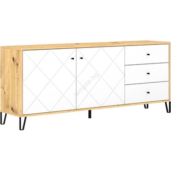 Wipmeb Sp. z o. o Комод SULA дъб artisan/бял (WM0139)