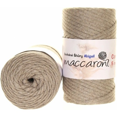 Maccaroni Abigail 5 mm Béžovošedá