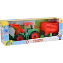 Lena Truxx Traktor s přívěsem na seno v krabici