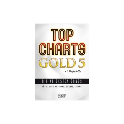 Top Charts Gold 5 + 2 CD skladby pre keyboard
