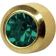 Studex Náušnice na piercing sada December Blue Zircon modrá Plus 12 párov zlatá