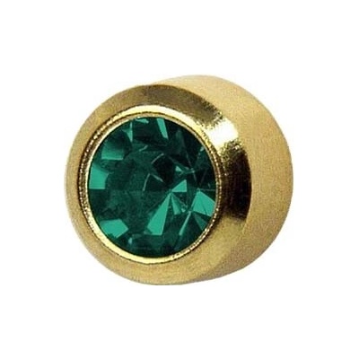 Studex Náušnice na piercing sada December Blue Zircon modrá Plus 12 párov zlatá