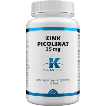 KLEAN LABS Цинков пиколинат 25 mg - 100 капсули