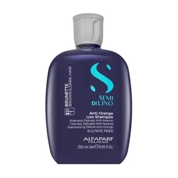 ALFAPARF Milano Semi Di Lino Brunette Anti-Orange Low Shampoo Неутрализиращ шампоан за кафяви нюанси 250 ml