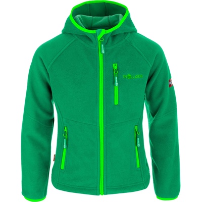 TROLLKIDS Детско софтшел яке Trollkids Kid's Stavanger Jacket Fleece jacket - Dark Green / Light Green - размер 116 (EU) (703-3031-0915)