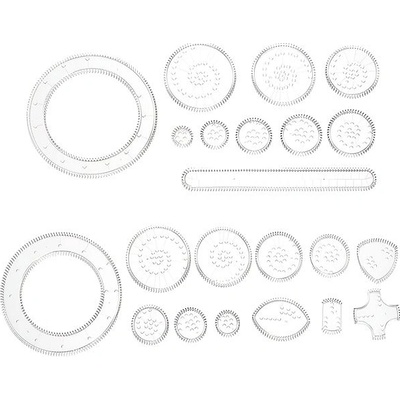 Spirograph Šablóny na kreslenie Dizajn set