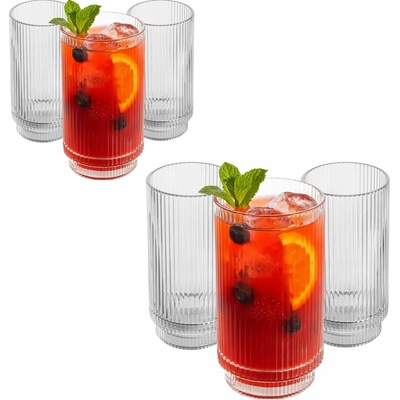 Altom Design Sklá na drinky nápoje súprava 6 pohárov Selena 450 ml