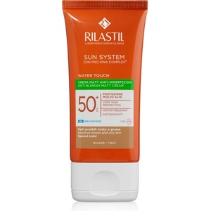 Rilastil Sun System Water Touch защитен тониращ крем за лице за смесена и мазна кожа SPF 50+ 50ml
