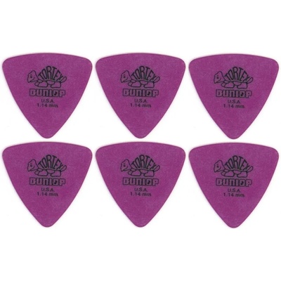 Dunlop 431R 1.14 Tortex Triangle 6 Перце за китара (431R114-6PACK-SET)