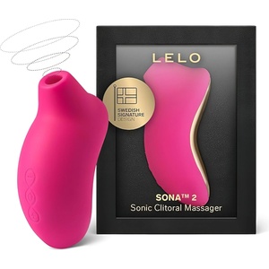 LELO Sona 2 - вибратор за клитор с вълни - череша