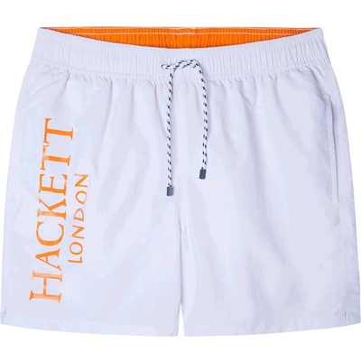 Hackett Бански гащета Hackett Branded Volley swimming shorts - Blue (Bright White)