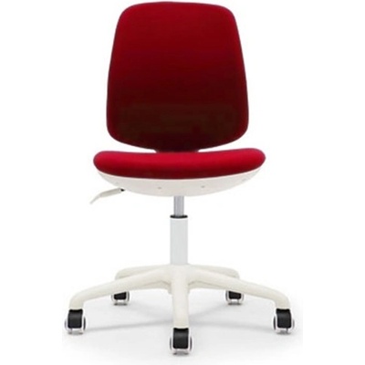 RFG Детски стол RFG Lucky White, дамаска, червена седалка, червена облегалка (ON4010160050)