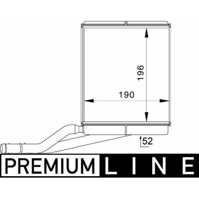 Výměník tepla pro vnitřní vytápění MAHLE ORIGINAL AH 228 000P (AH228000P)
