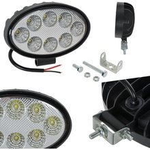 Oválné Pracovní Světlo 8 Led 24w 1800lm 12v 24v