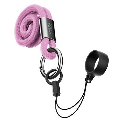 Šňůrka na krk pro zavěšení KIWI Pink Bloom