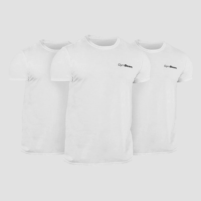GymBeam Тениска Basic 3Pack White M - 3pack