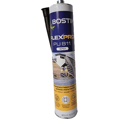 Bostik ЛЕПИЛО УПЛЪТНИТЕЛ bostik flexpro pu 811 300мл ЧЕРЕН (4220205)