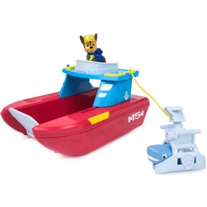 Spin Master Игрален комплект Spin Master Paw Patrol - Sea Patroller, лодката на Чейс и акула (6074778)