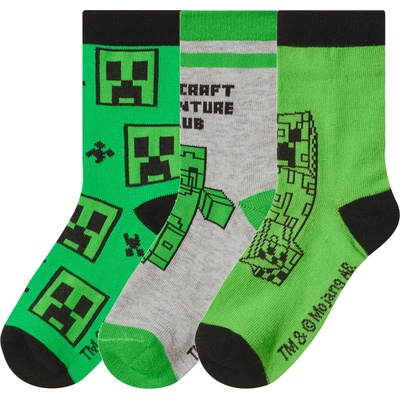 Dětské ponožky, 3 páry petrolejová/černá/šedá – Zboží Mobilmania