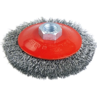 Kartáč miskový, O 100mm, vlnitý drát S 0,3mm, M14x2mm, EXTOL CRAFT