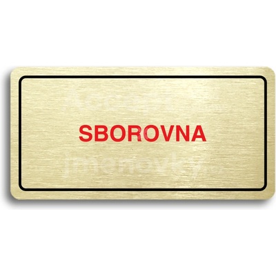 ACCEPT Piktogram SBOROVNA - zlatá tabulka - barevný tisk