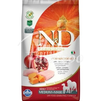 Image 1 of N&D Grain Free Adult Medium & Maxi Chicken & Pomegranate With Pumpkin 12 kg