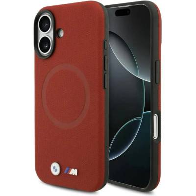 BMW Калъф MagSafe с метално лого на BMW M FW за iPhone 17 - червен