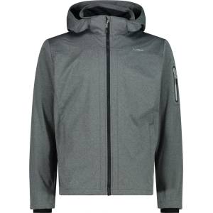 CMP Мъжко софтшел яке CMP Jacket Zip Hood Light Melange Softshell jacket - Antracite Melange / Ghiaccio - размер 48 (EU) (003-2830-0112)
