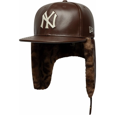 New Era MLB IMAGE DROP Leather Dog-Ear 59FIFTY NY Yankees Deep Auburn