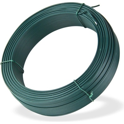 DEMA Vázací drát poplastovaný 2,0 mm, délka 100 m, zelený 31305D