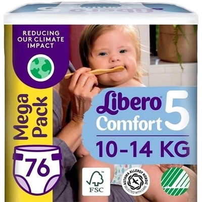 Libero Comfort Mega Pack 10-14 kg Maxi+ 5 76 ks