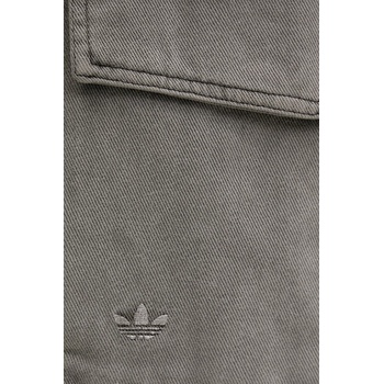 adidas Originals Дънков къс панталон adidas Originals Cargo Jorts в сиво с изчистен дизайн с висока талия JD0139 (JD0139)