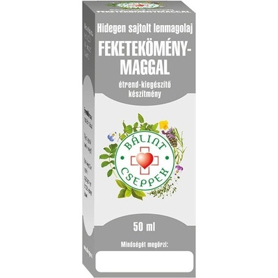 Bálint Ľanový olej s čiernou rascou 50 ml