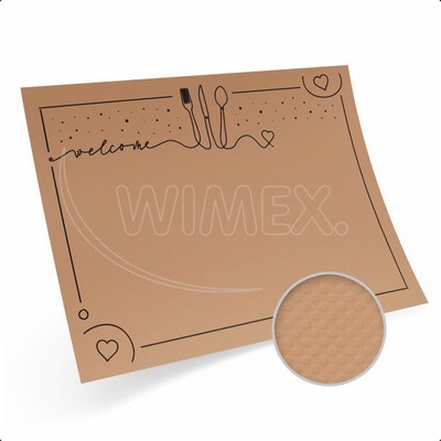 Wimex Papierové prestieranie welcome kraft 40x30 cm 200 ks