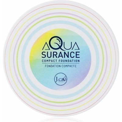 J.Cat Beauty Aquasurance kompaktný púdrový make-up pre stredné až plné krytie 101 Ivory 9 g