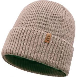 P. A. C P. A. C. Зимна шапка (beanie) P. A. C. Mirou Merino Beanie - Beige Melange - размер One Size (904-2871-0111)