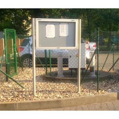 Expoint Vonkajšia vitrína vrátane stojanu s úzkym profilom jednostranná 1 x B0 154 x 113 x 6,9 cm