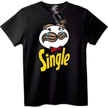 NOONEBRAND Тениска Single с Мустаци - 2XL, Black