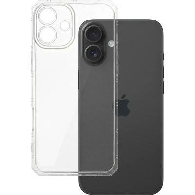 IPhone Силиконов кейс Armor Anti Shock за IPhone 16, Защита около камерите, Прозрачен (3692)