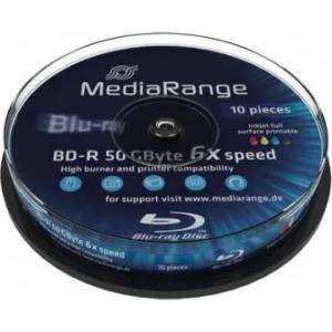 MediaRange Blu-Ray MediaRange BD-R Dual Layer 50Gb 6X (Printable) - 10 броя в шпиндел