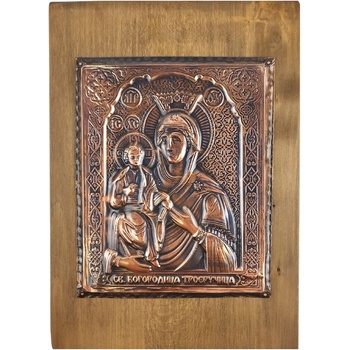 Image 1 of МЕДНА ИКОНА БОГОРОДИЦА ТРОЕРУЧИЦА
