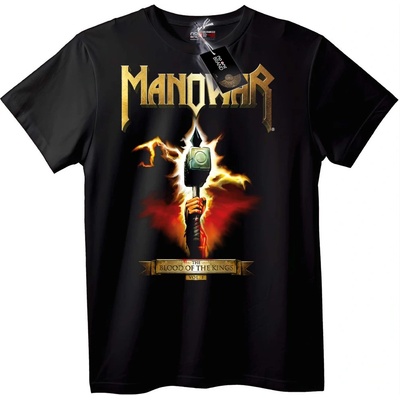 NOONEBRAND Тениска Кръвта на кралете на Manowar - 7XL, Black
